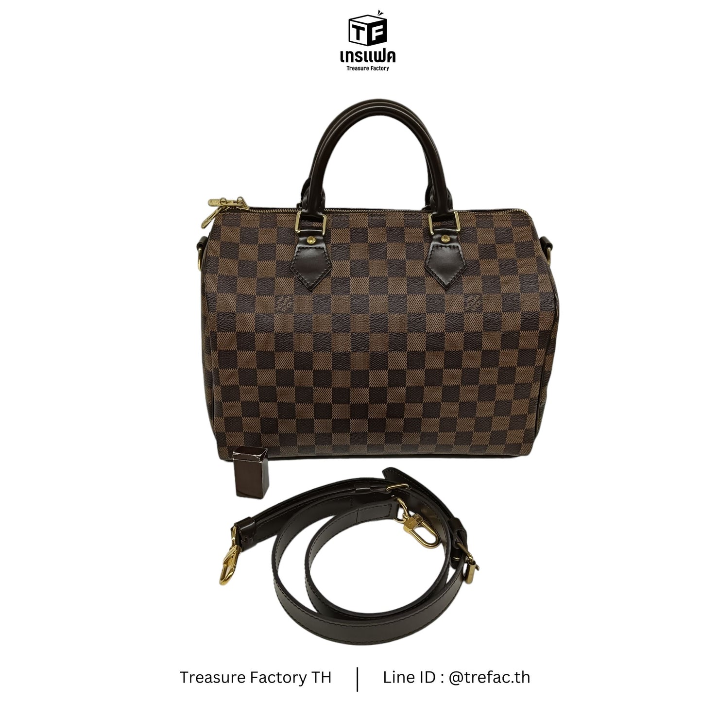 LOUIS VUITTON 2WAY Bag Damier N41367 Brown CT1104 Speedy Bandouliere 30