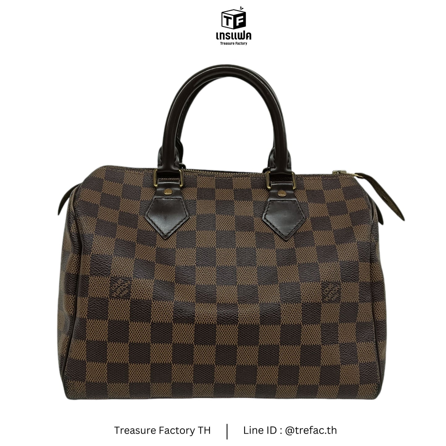 LOUIS VUITTON Handbag Damier Brown Stain TR0173 Speedy 25