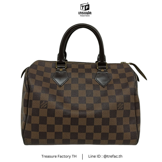 LOUIS VUITTON Handbag Damier Brown Stain TR0173 Speedy 25