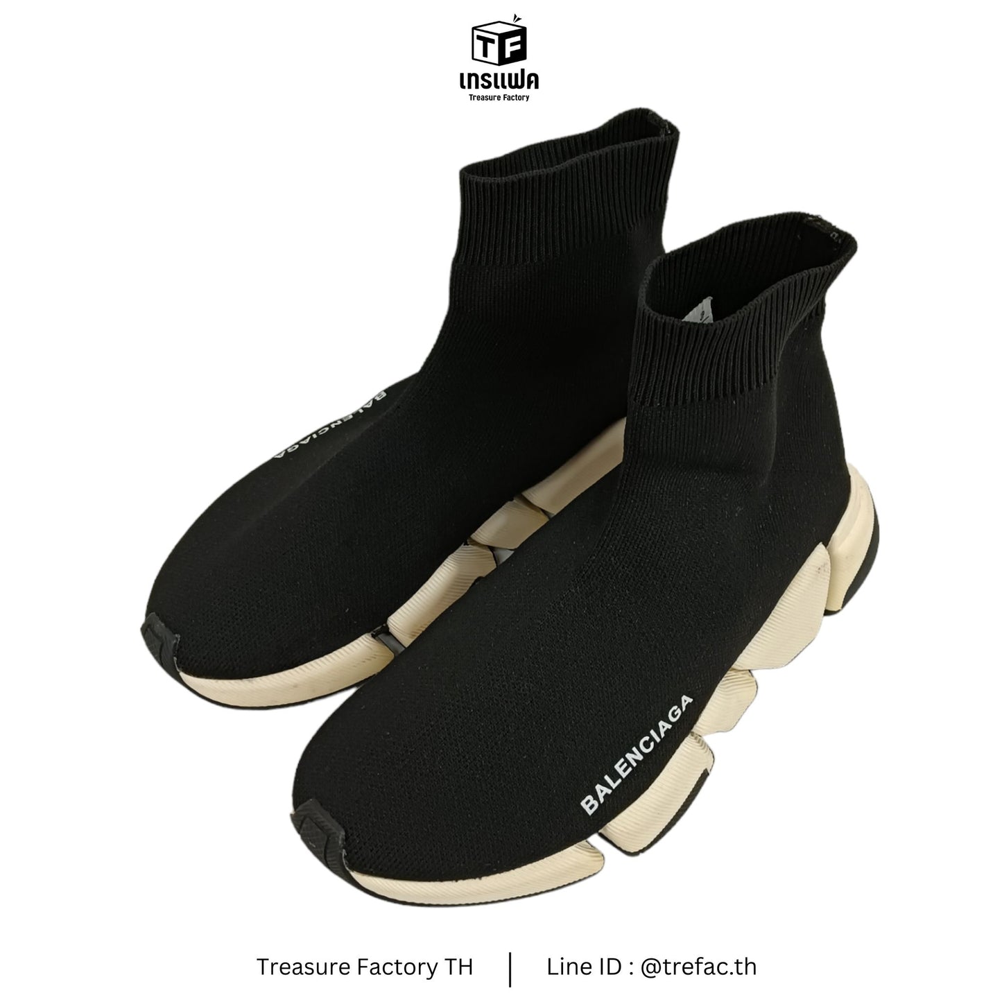 BALENCIAGA Sneaker 35 Lady's Black Stain Spped Trainer