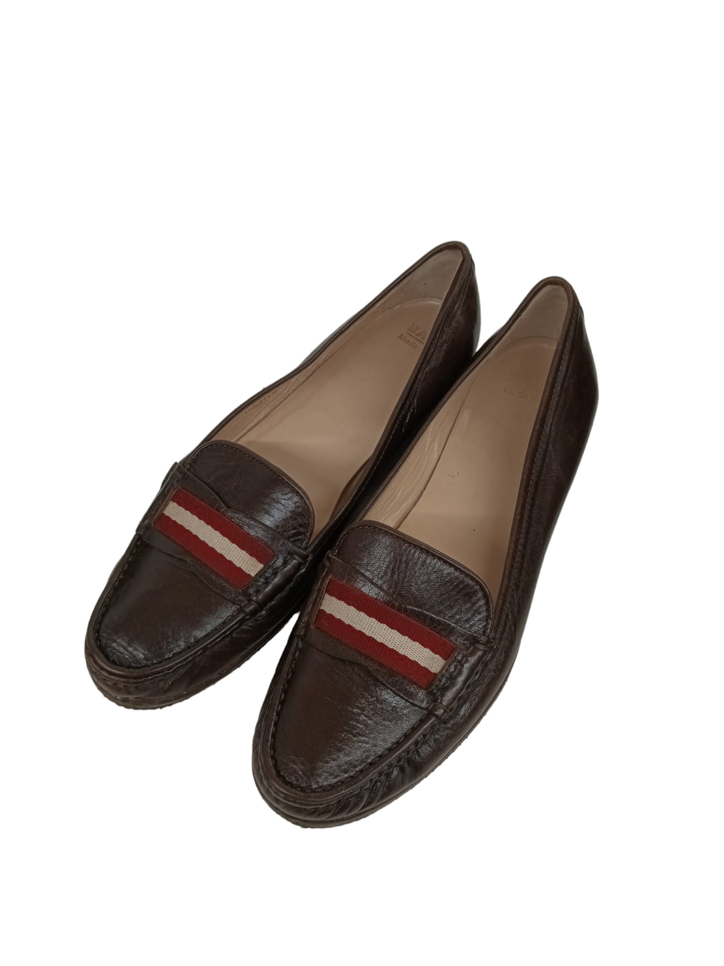 BALLY Loafers 37 Lady's Brown TOROTEA (Rank B)