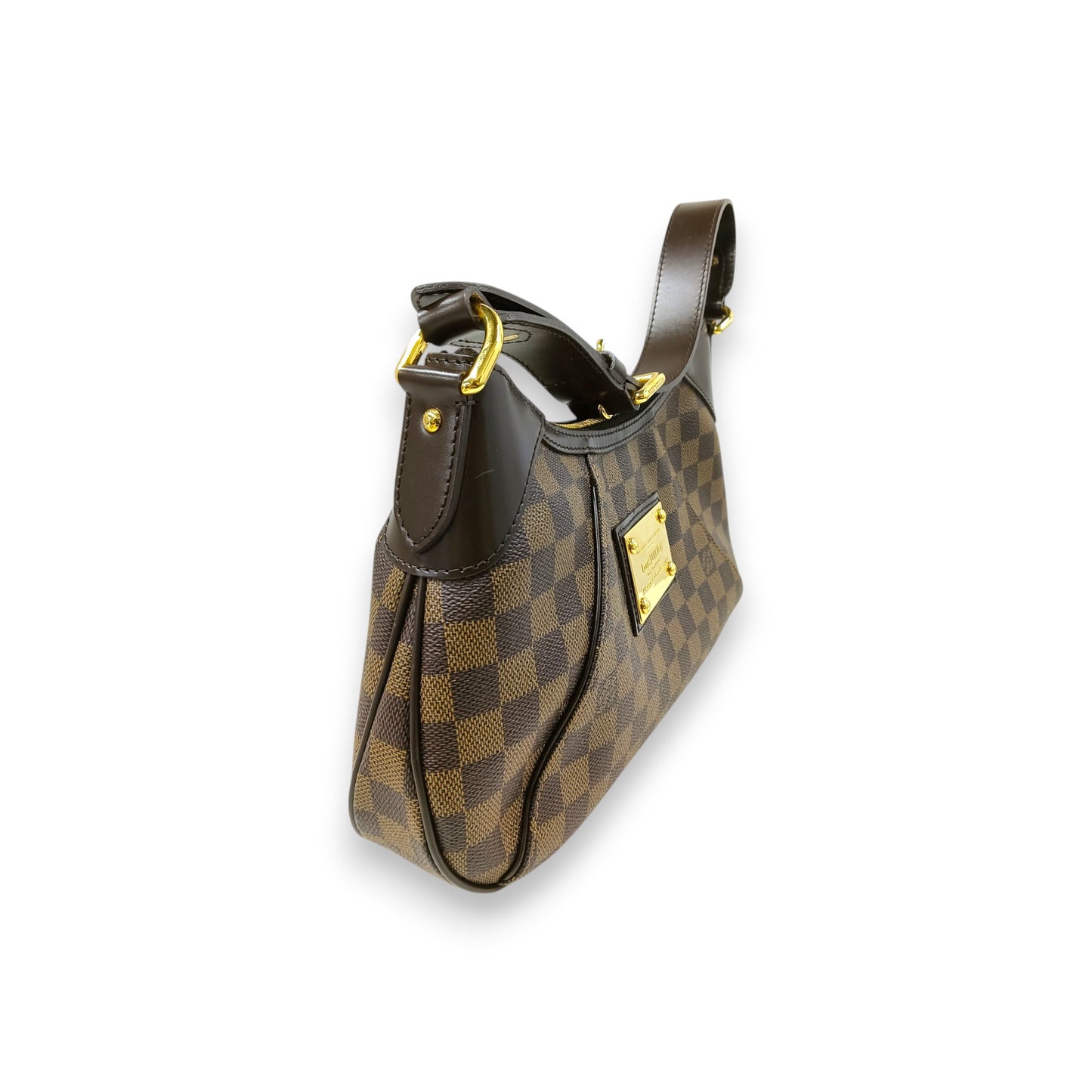 LOUIS VUITTON Handbag Thames PM Damier Rank (B) Brown AR3098* Sticky