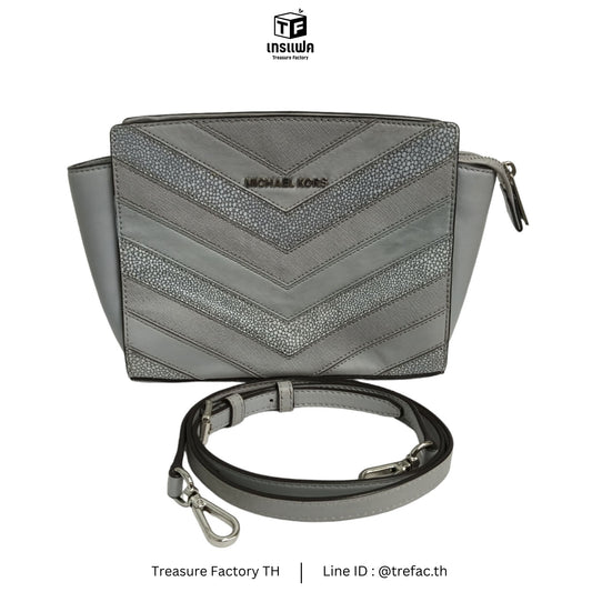 MICHAEL KORS SHOULDER BAG GRAY RANK C 30S6SLMM8E