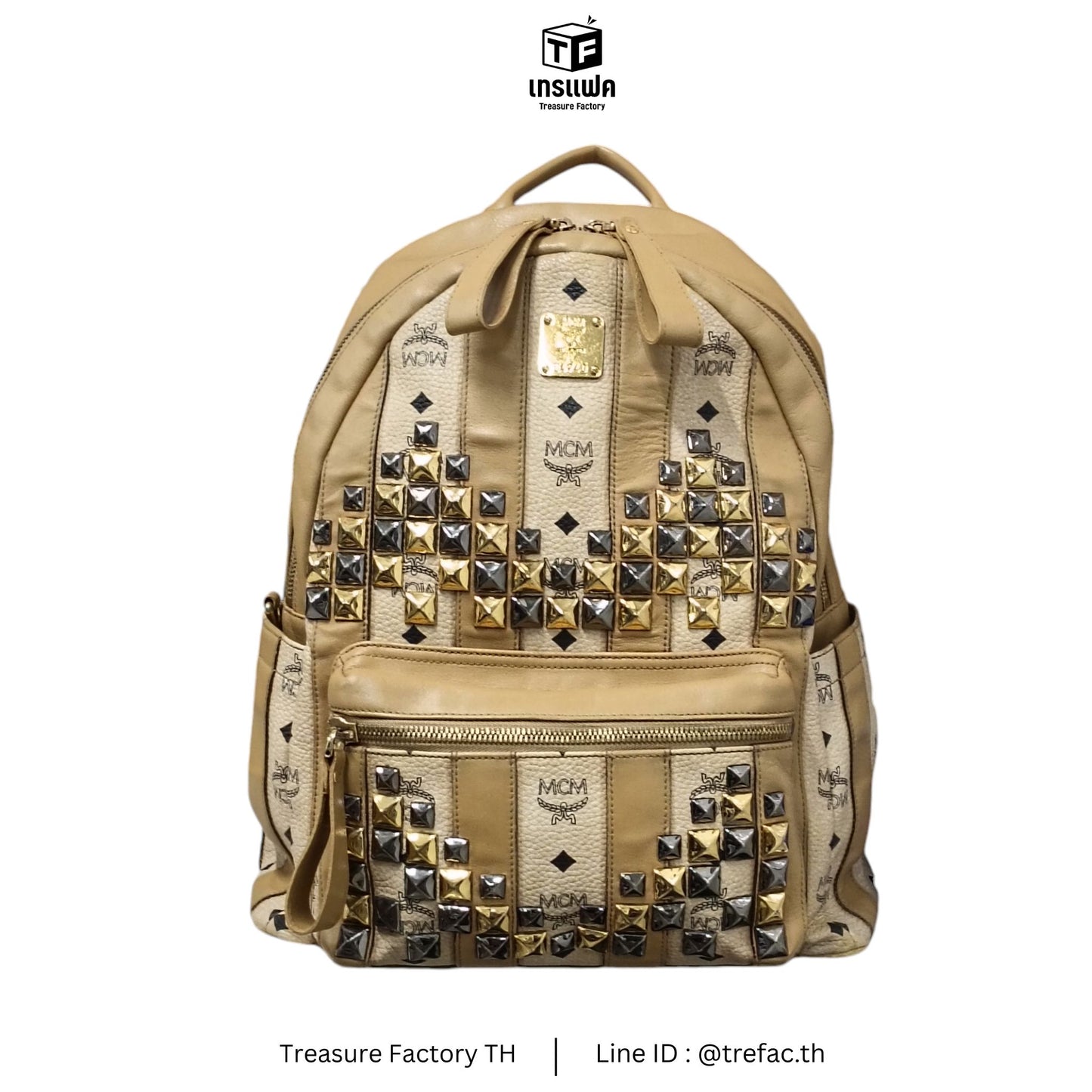 MCM Rucksack Beige MMK4SVI02IG001