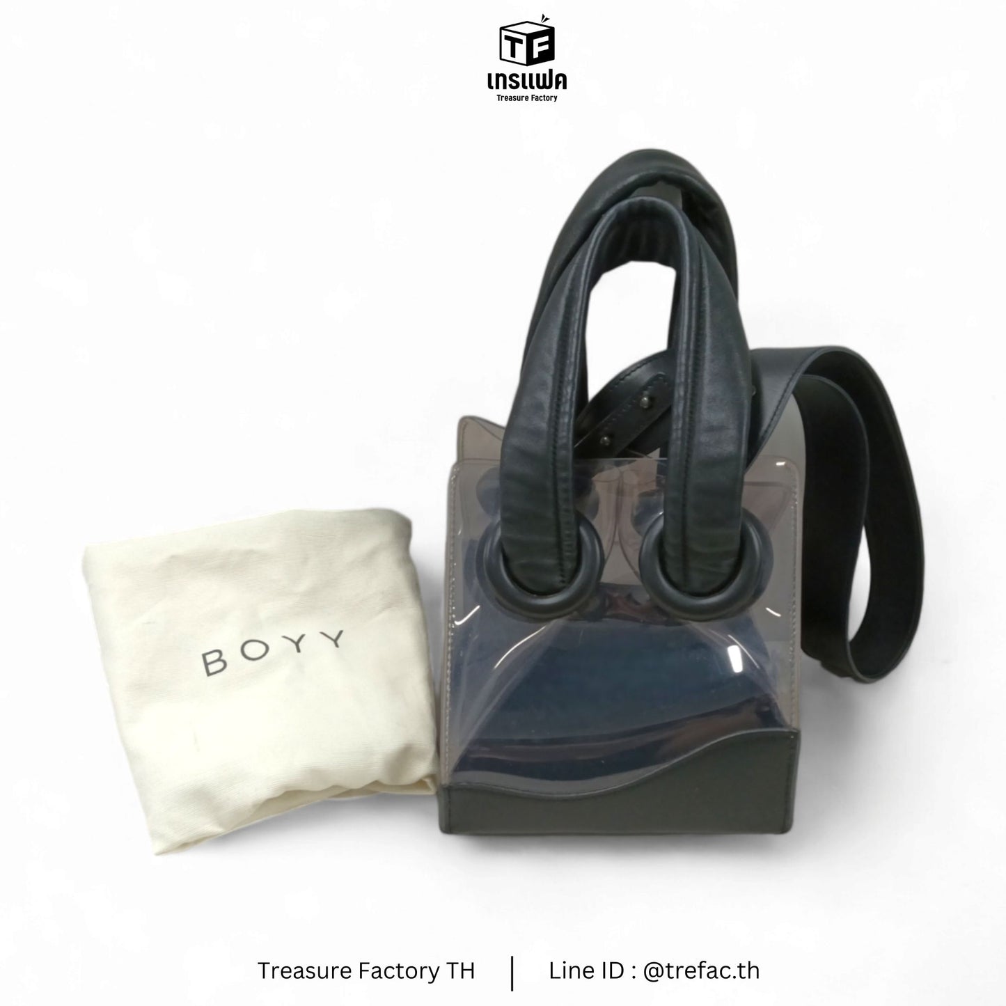 BOYY Tote bag DEON19 Black **Stain** Rank B