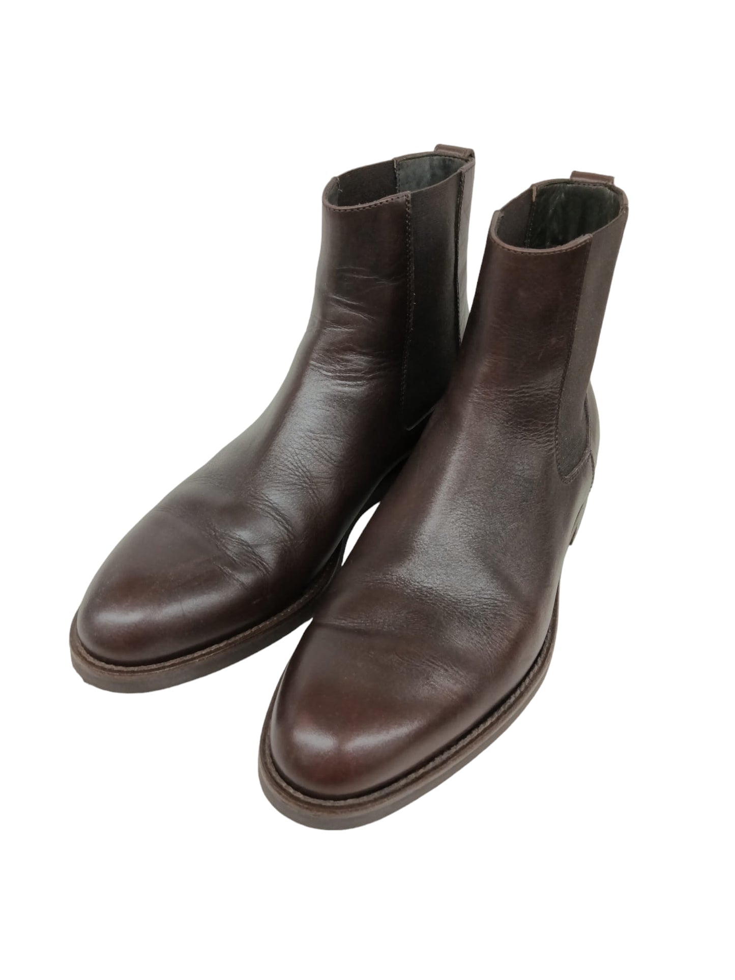 Paul Smith Side Gore Boots 40 Mens Drak Brown (Rank B)