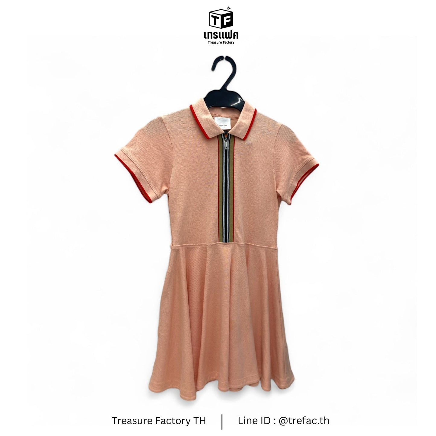 BURBERRY Dress Kids Pink 8Y128 8047691 Rank B