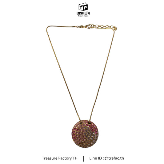 SWAROVSKI NECKLACE GOID/PINK