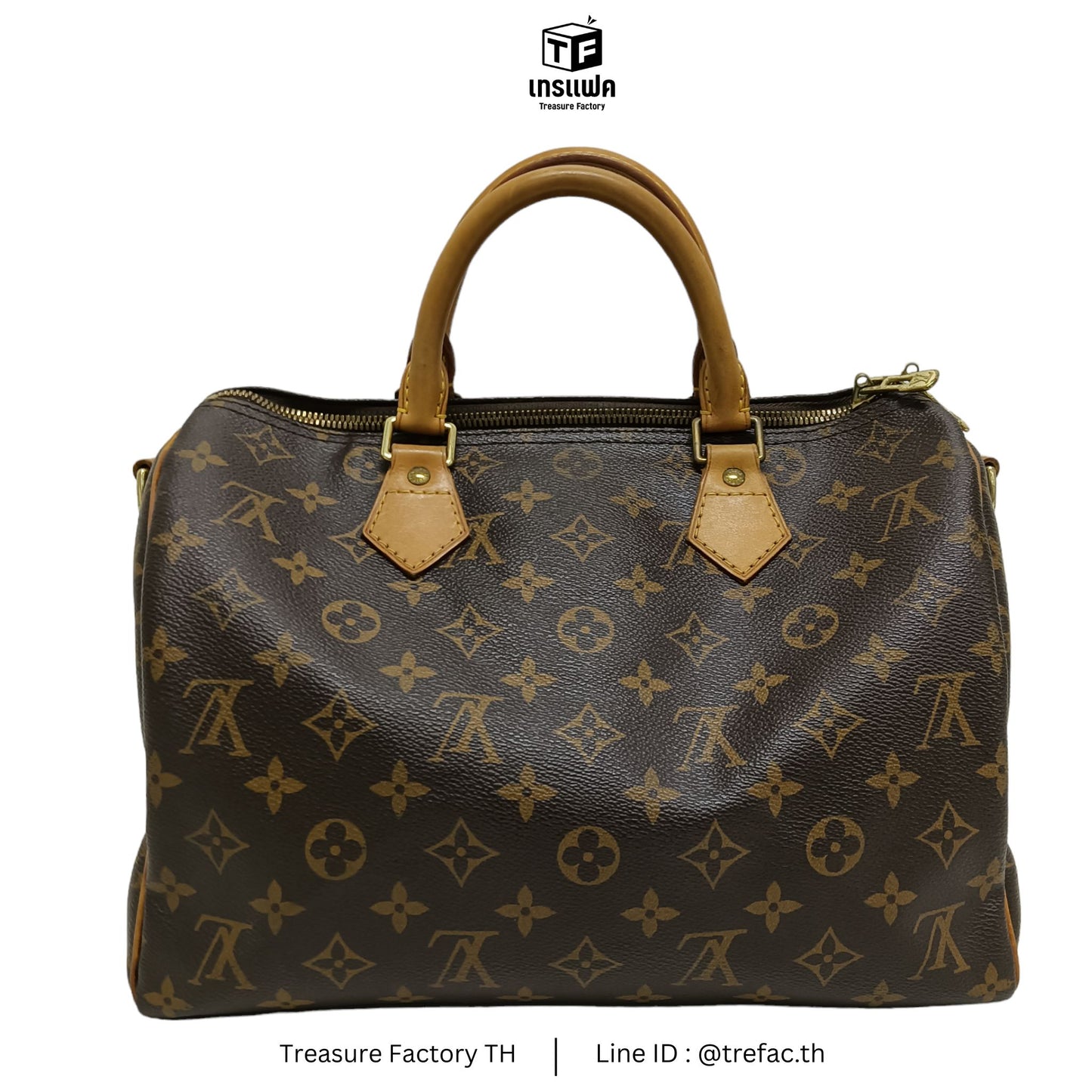 LOUIS VUITTON Boston Bag Monogram Brown Speedy 30 Bandouliere M41112