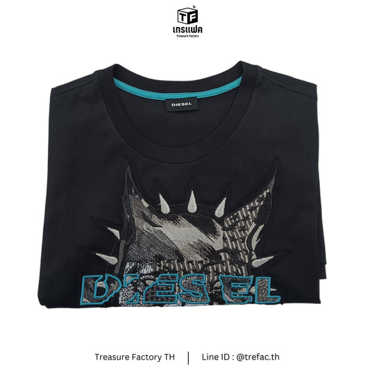 DIESEL T-shirt SIZE M Lady's Black