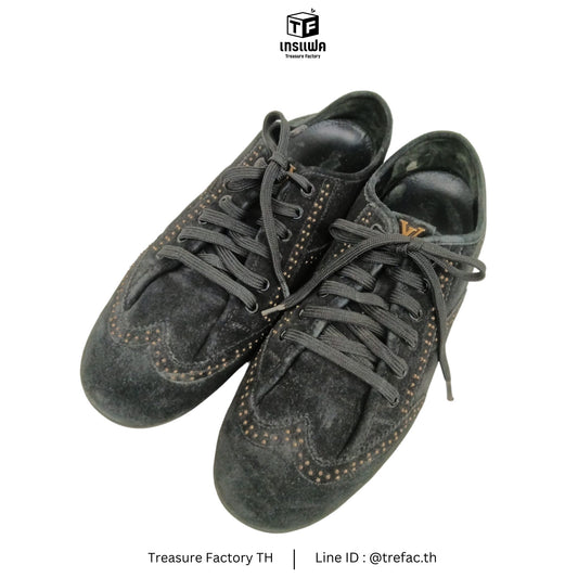 LOUIS VUITTON Shoes 39 1/2 Lady's Black GO 0122 (Rank B)