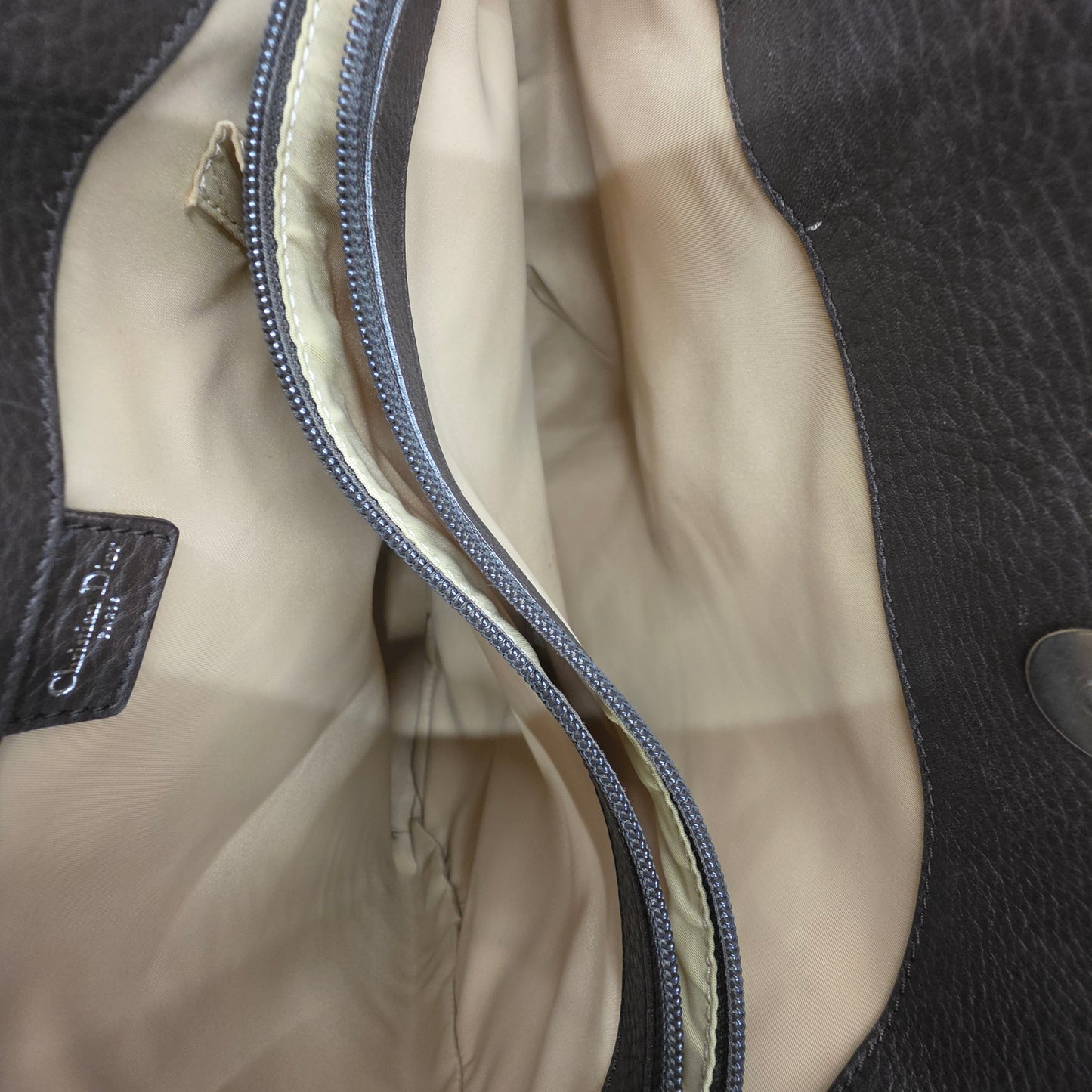 CHRISTIAN DIOR Tote Bag Rank (B) Brown 15-B0-0075