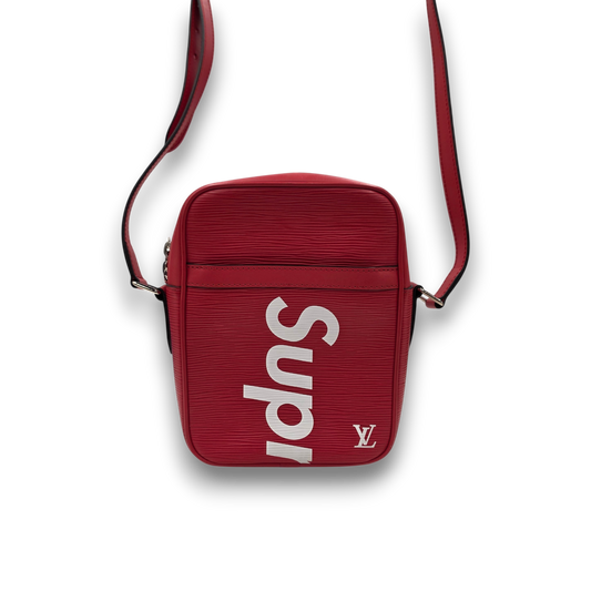 Louis Vuitton/Supreme Shoulder Bag Epi M53417 Rank (AB) Red/White F02137 Danube PM