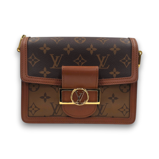 Louis Vuitton Shoulder Bag M44580 Rank (B) Brown F05200 Mini Dauphine
