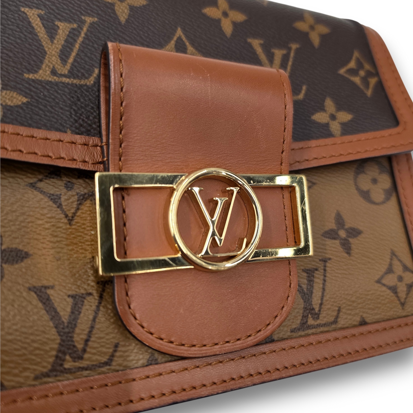 Louis Vuitton Shoulder Bag M44580 Rank (B) Brown F05200 Mini Dauphine