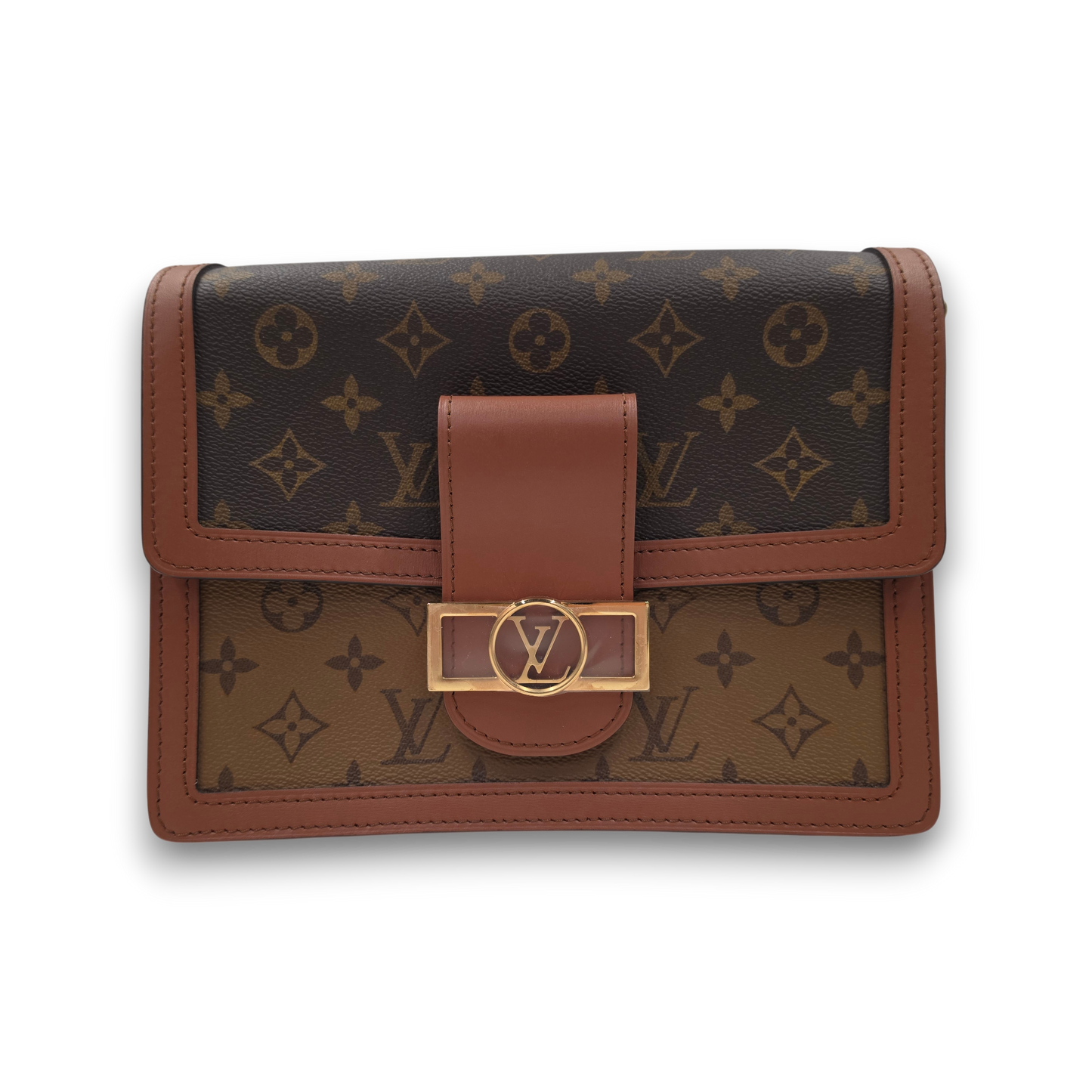 Louis Vuitton Shoulder Bag Monogram M44391 Rank (A) Brown  NFC Dauphine MM