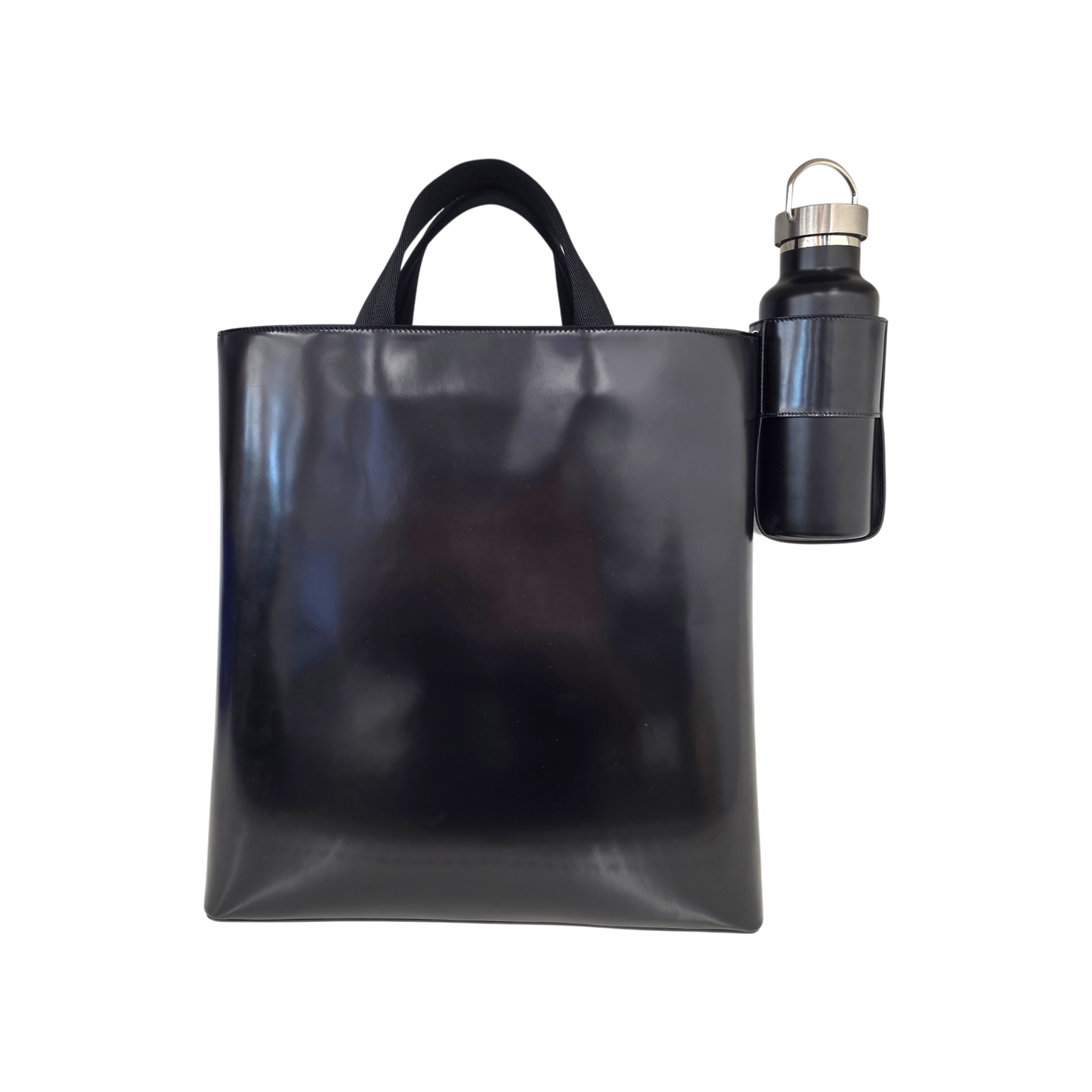 Prada Tote Bag Rank (A) Black RFID ISO 15693 *With Water Bottle*