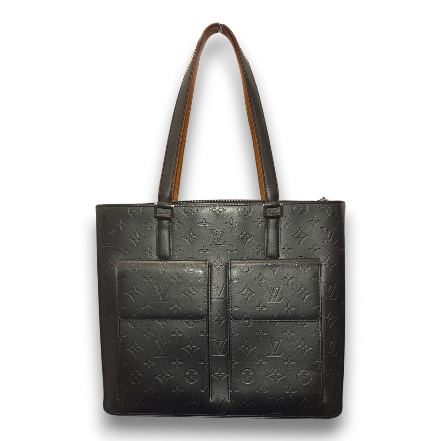 Louis Vuitton Monogram Mat Wilwood Tote M55102 Rank (B) Black/Brown TH0023