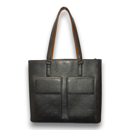Louis Vuitton Monogram Mat Wilwood Tote M55102 Rank (B) Black/Brown TH0023