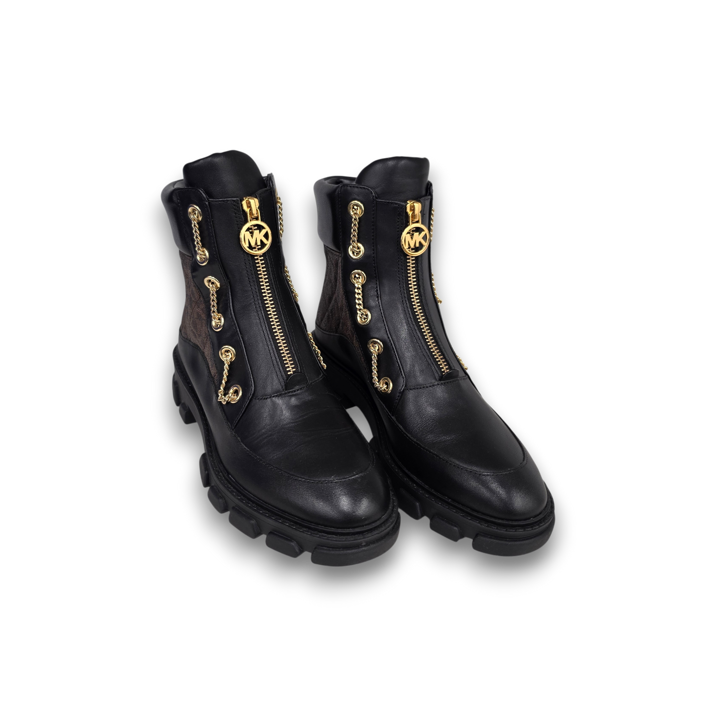 Michael Kors Boots 7M Mens Black/Brown Rank (AB)