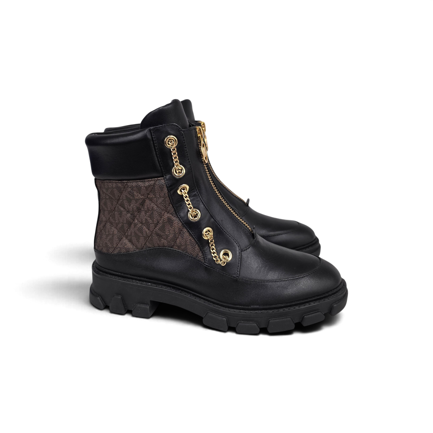 Michael Kors Boots 7M Mens Black/Brown Rank (AB)