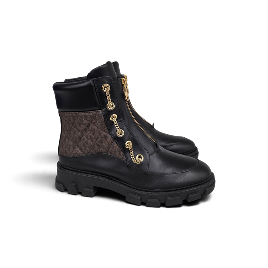 Michael Kors Boots 7M Mens Black/Brown Rank (AB)