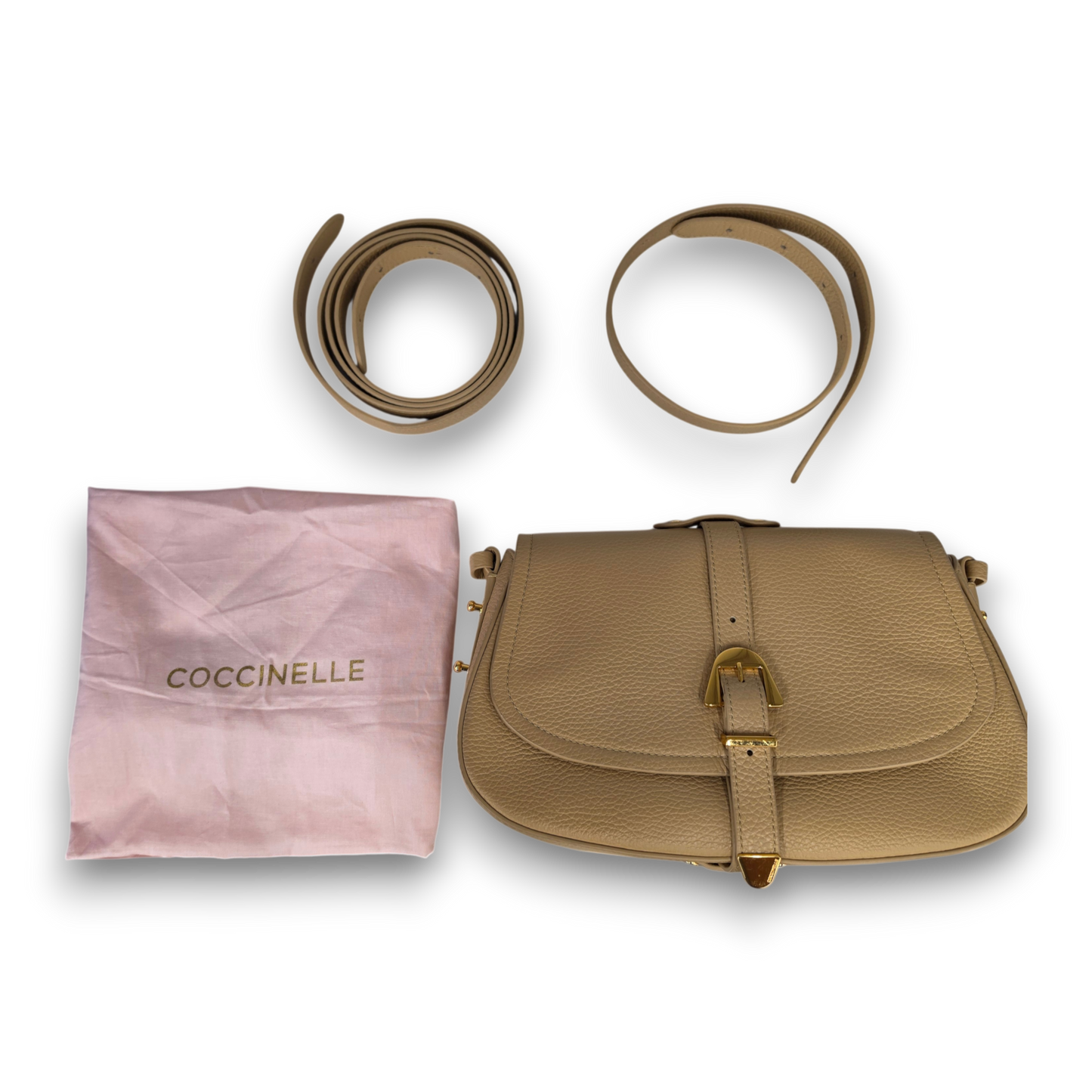 COCCINELLE Shoulder Bag Magalu Rank (B) Beige Stain