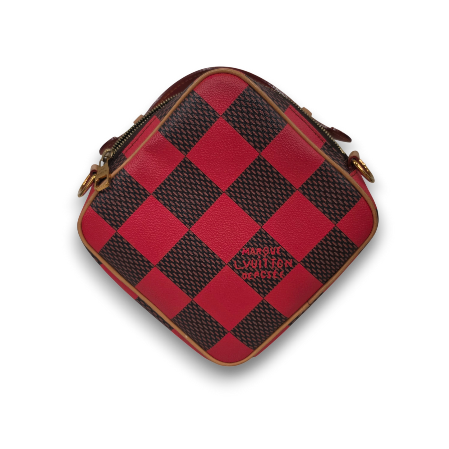 LOUIS VUITTONShoulder Damier N40561 Rank (B) Brown/Red NFC
