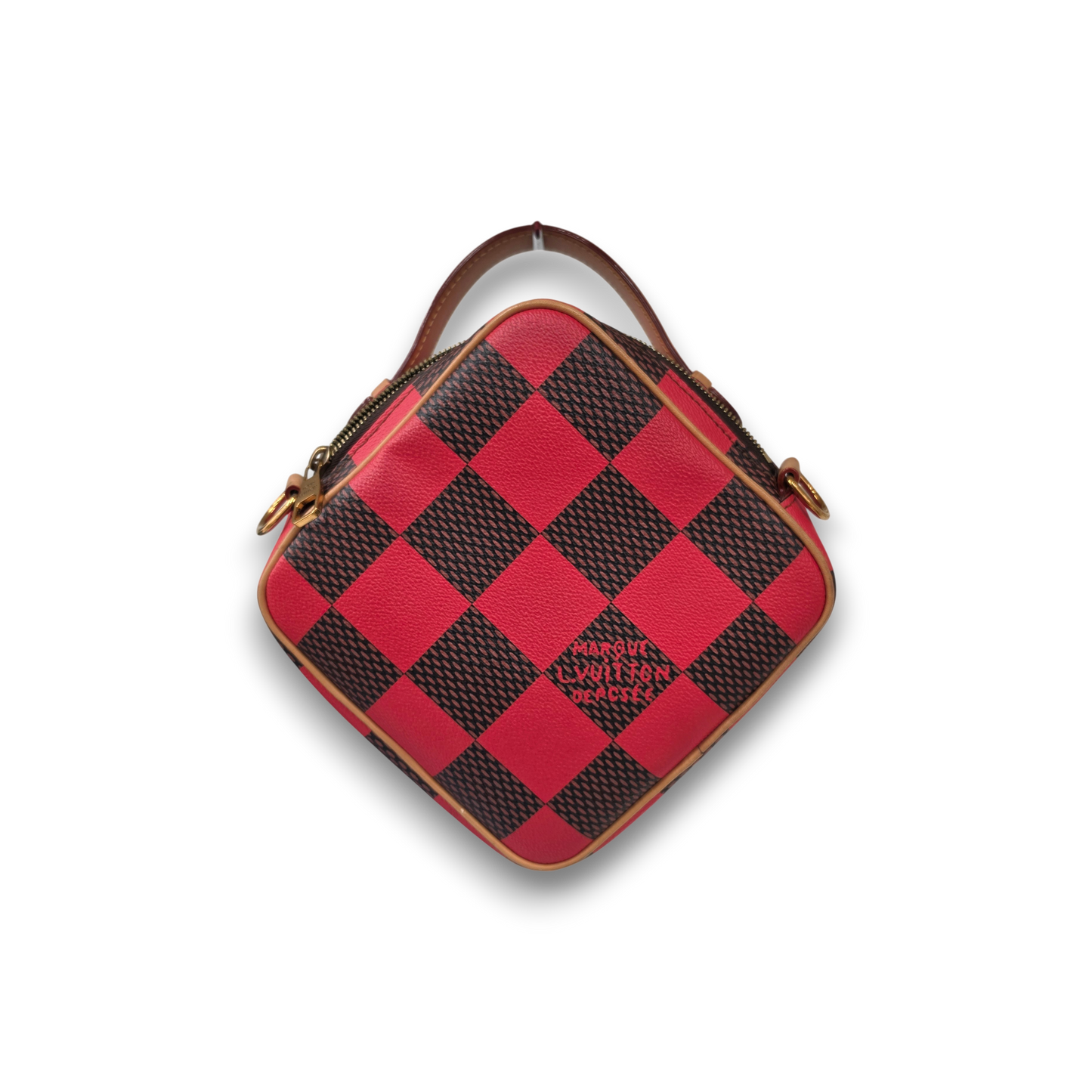 LOUIS VUITTONShoulder Damier N40561 Rank (B) Brown/Red NFC