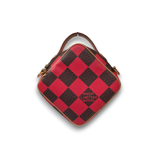 LOUIS VUITTONShoulder Damier N40561 Rank (B) Brown/Red NFC