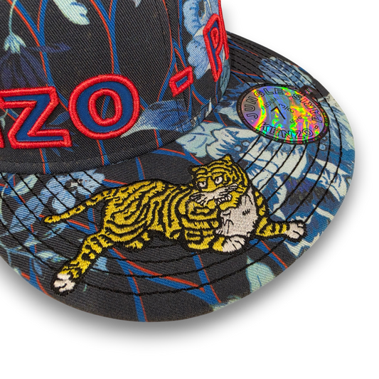 KENZO x H&M Cap 255681 Rank(AB) Black and Blue
