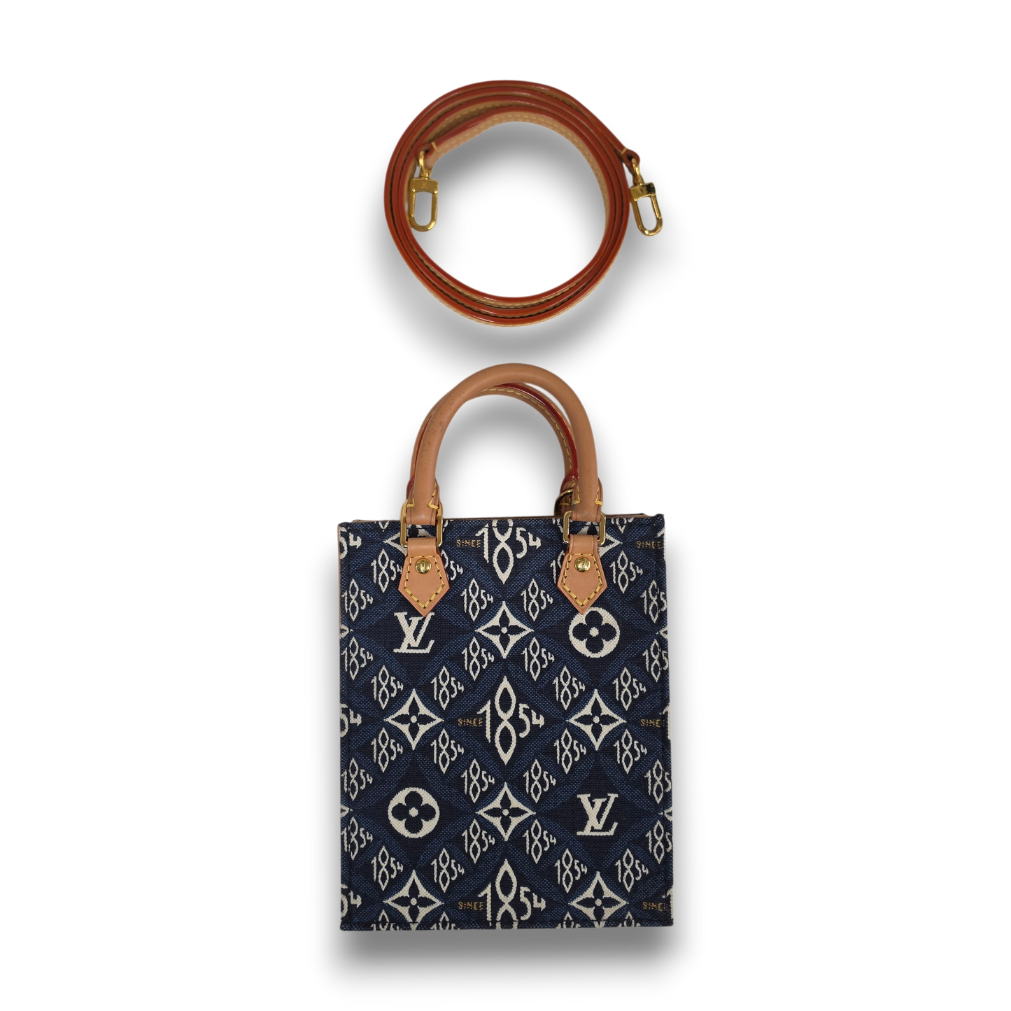 LOUIS VUITTON 2WAY BAG M80288 Rank(AB) Blue/Brown SP4240
