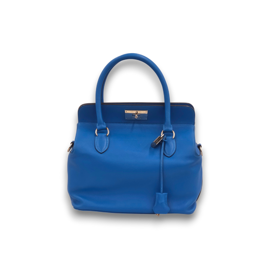 HERMES 2way Bag Tool Box 26 Rank(B) Blue Stain X BY OG2 MS