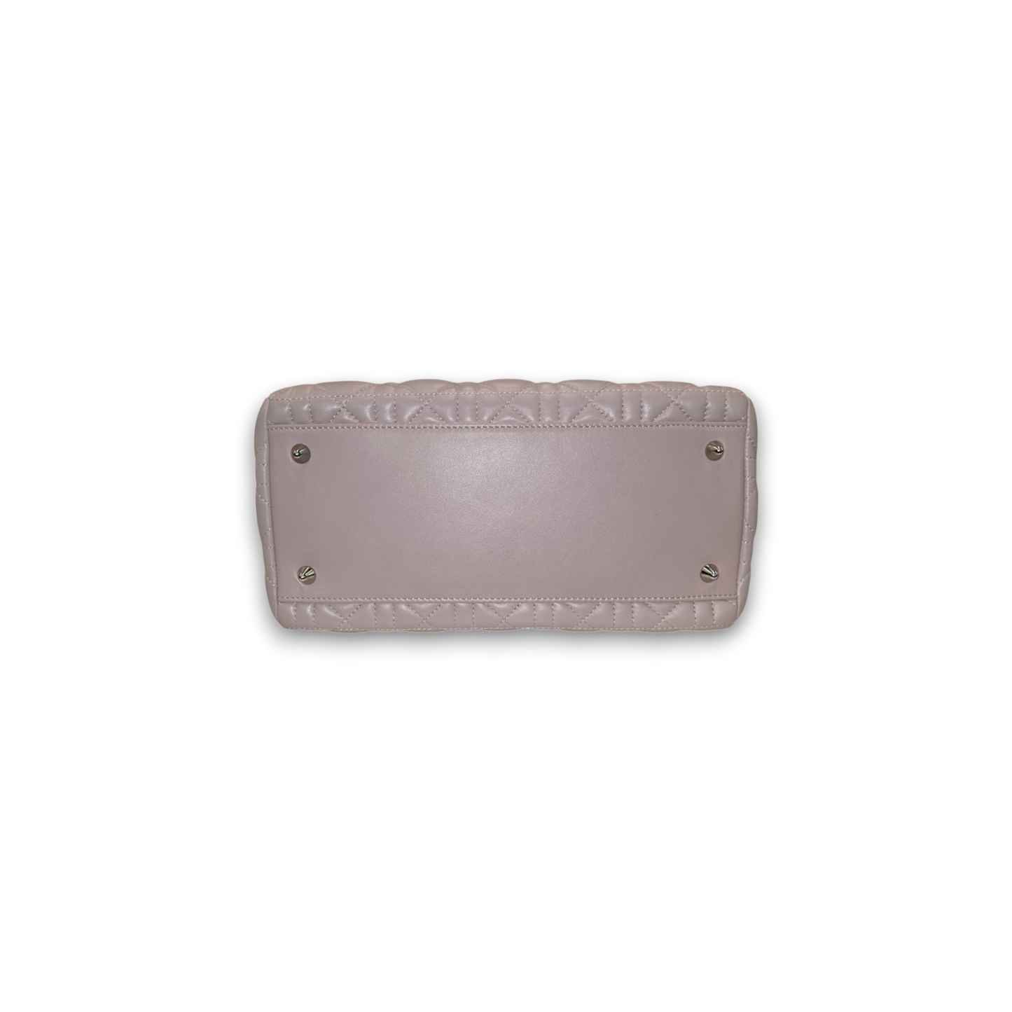 Christian Dior Hand Bag Lady Dior Medium Canage Rank (A) Light Pink 01-MA-0112