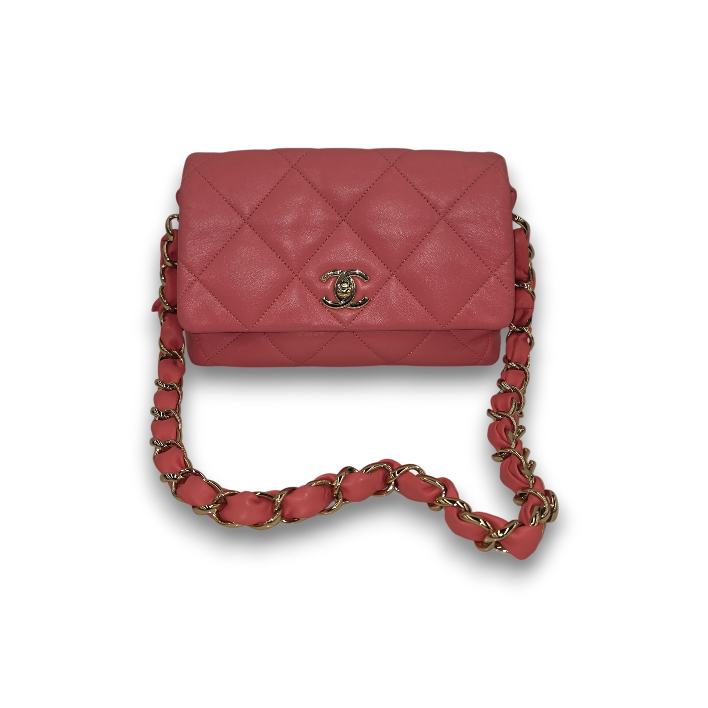 CHANEL Shoulder Bag Rank(AB) Pink 31054626 Small flap 2021