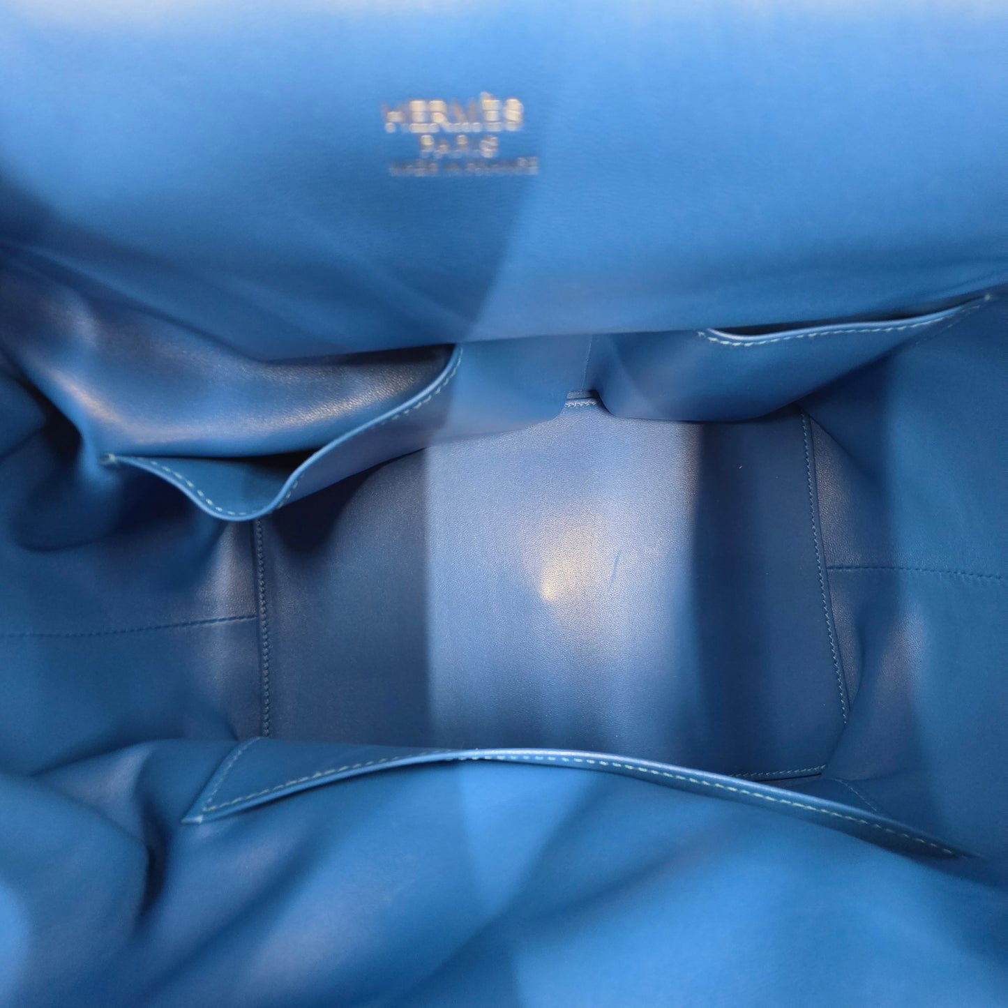 HERMES 2way Bag Tool Box 26 Rank(B) Blue Stain X BY OG2 MS