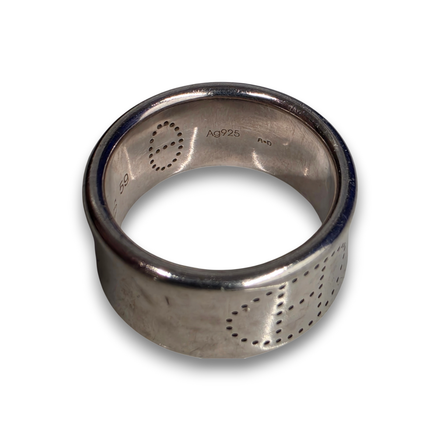 Hermes RING SILVER sv925 #59 eclipse Ruban