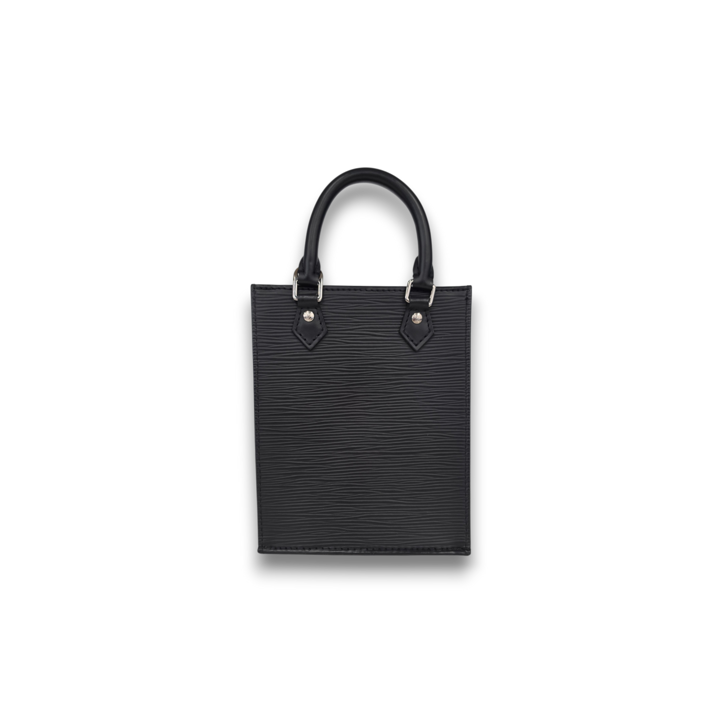 LOUIS VUITTON 2Way Bag Epi M699441 Rank(AB) Black Stain Petit Sac Plat * Nfc
