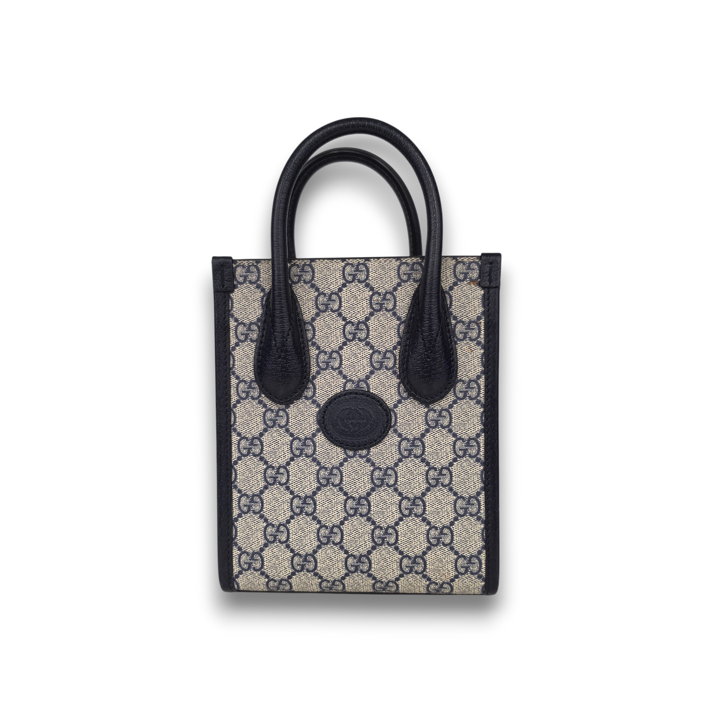 GUCCI 2WAY Bag GG Supreme 671623 Rank (AB) Black 493723