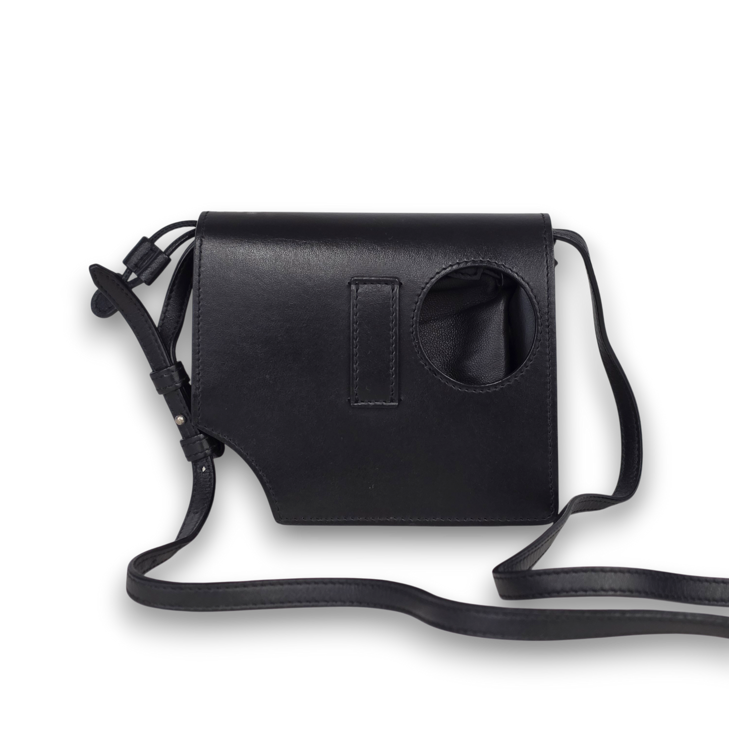 OFFWHITE Shoulder Bag Rank(B) Black Bik Plain Meteor Jitney 0.7