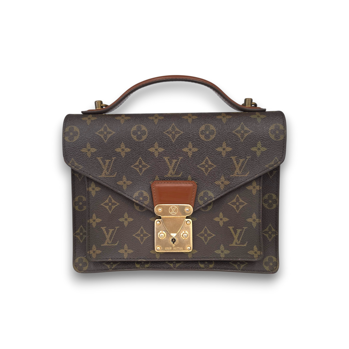 LOUIS VUITTON Handbag Monogram M51185 Rank (B) Brown 874 V.I. Without Strap