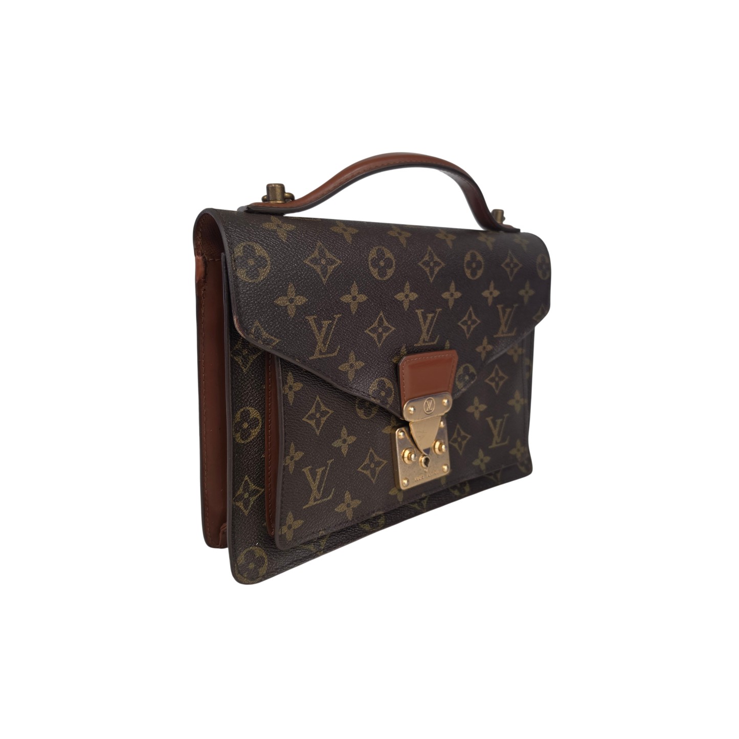 LOUIS VUITTON Handbag Monogram M51185 Rank (B) Brown 874 V.I. Without Strap