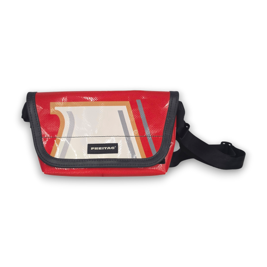 Freitag Shoulder Bag Rank(B) Red/White G5.1 72104 Jamie/Hawaii