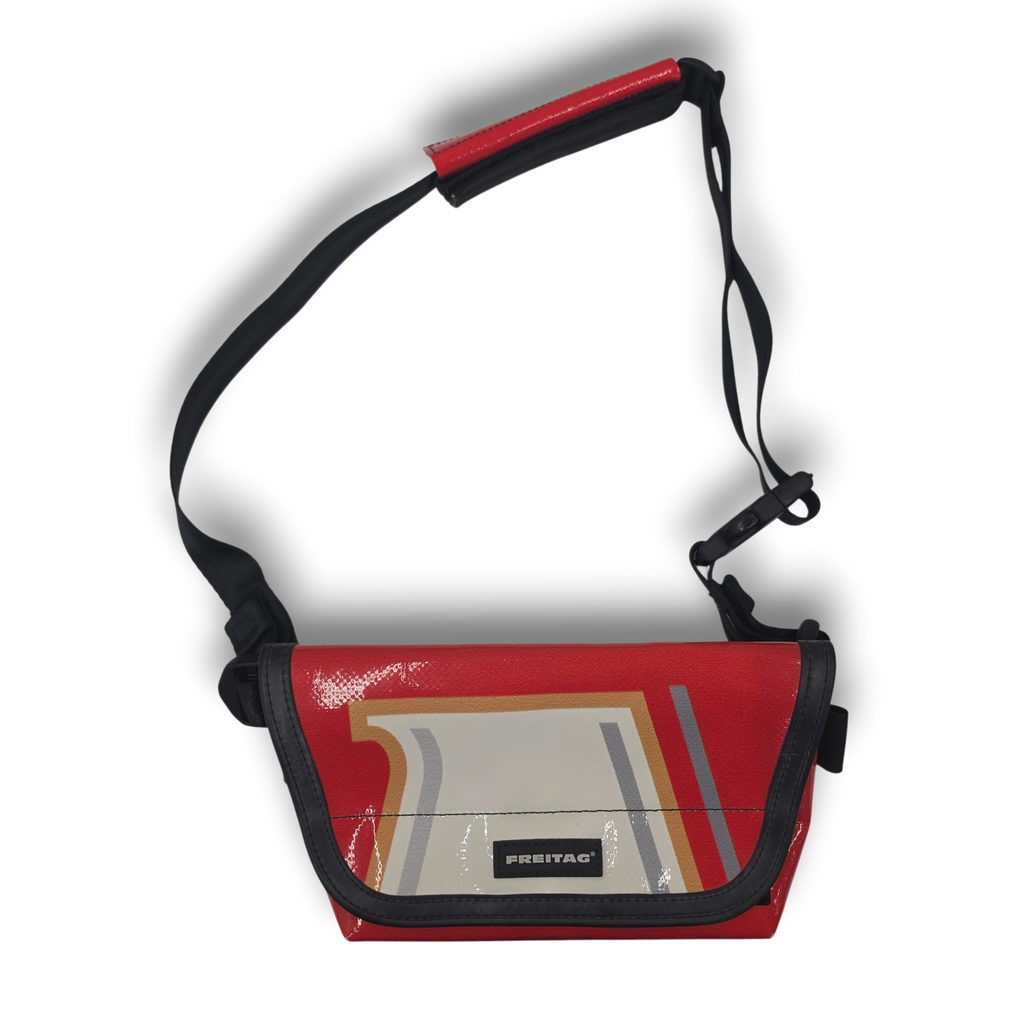 Freitag Shoulder Bag Rank(B) Red/White G5.1 72104 Jamie/Hawaii