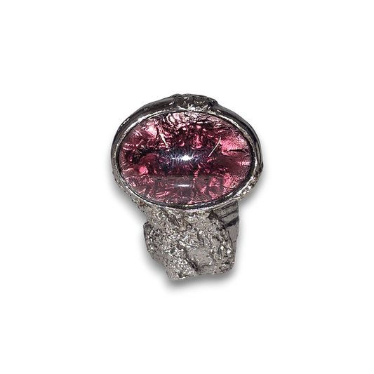 Yves Saint Laurent Ring Rank(B) Silver/Purple Arty