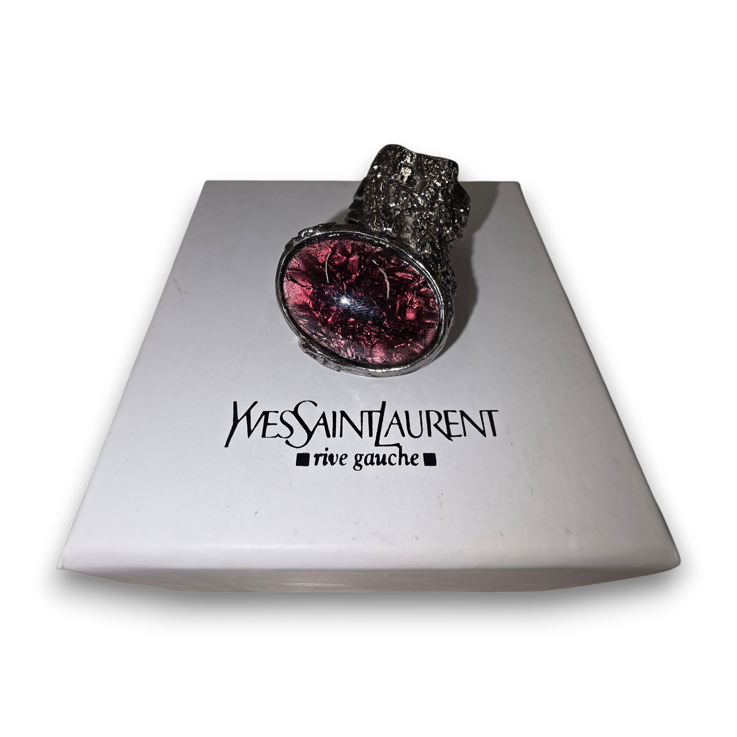 Yves Saint Laurent Ring Rank(B) Silver/Purple Arty
