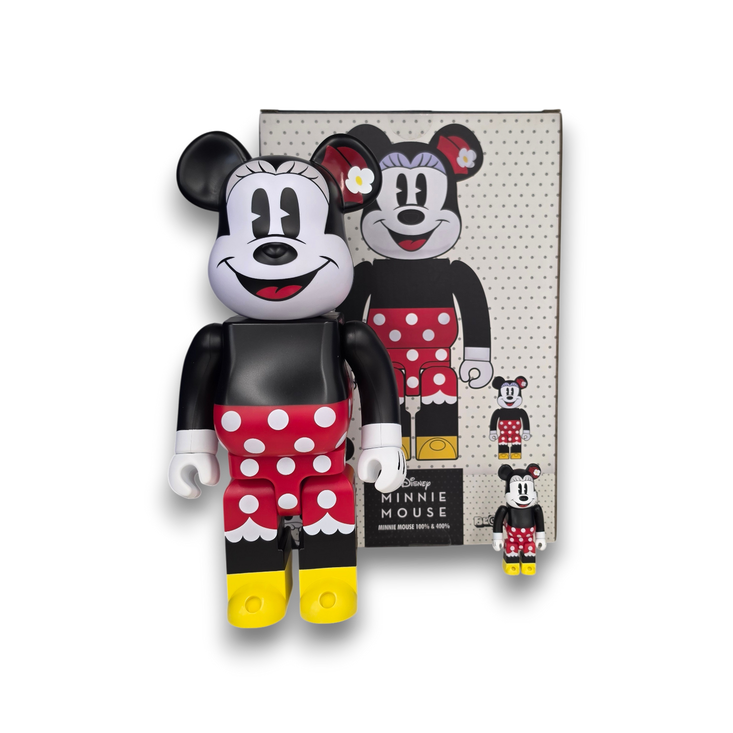 BEAR BRICK Toy MINNIE MOUSE 100% & 400%