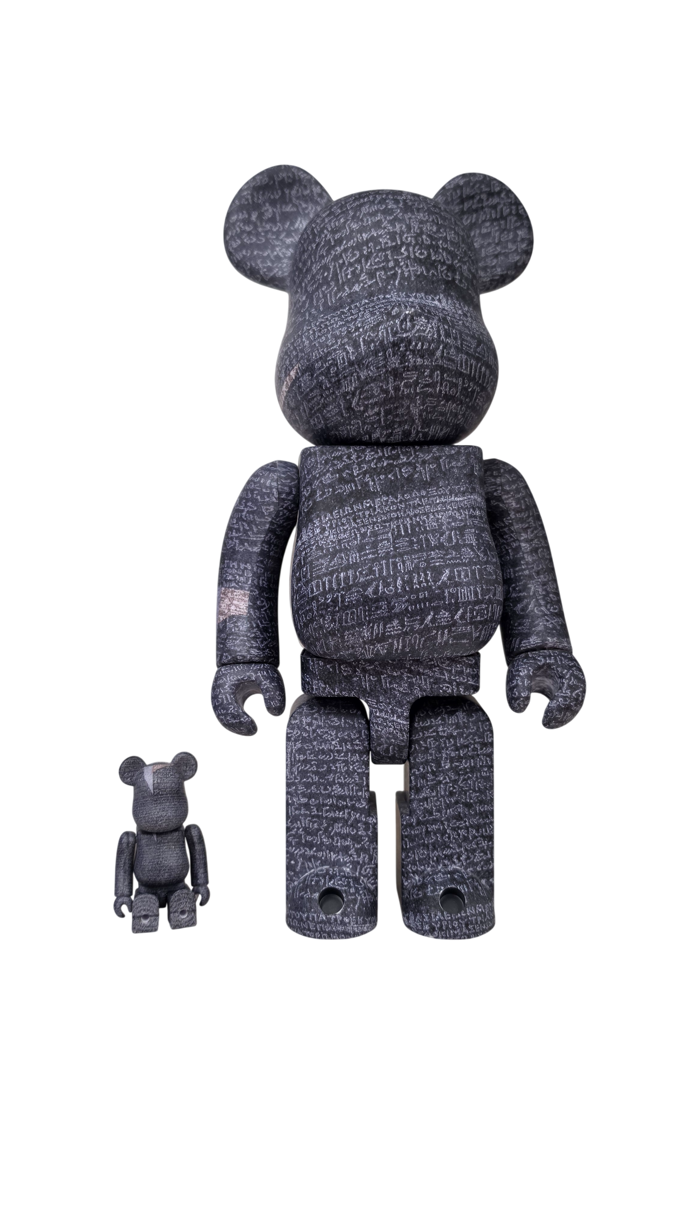 BEAR BRICK NAVY BRITISH MUSEUM  'The Rosetta Stone' 100% & 400%