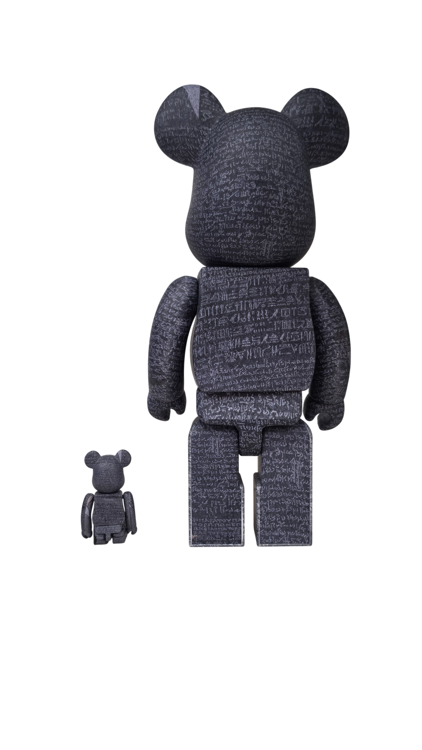 BEAR BRICK NAVY BRITISH MUSEUM  'The Rosetta Stone' 100% & 400%
