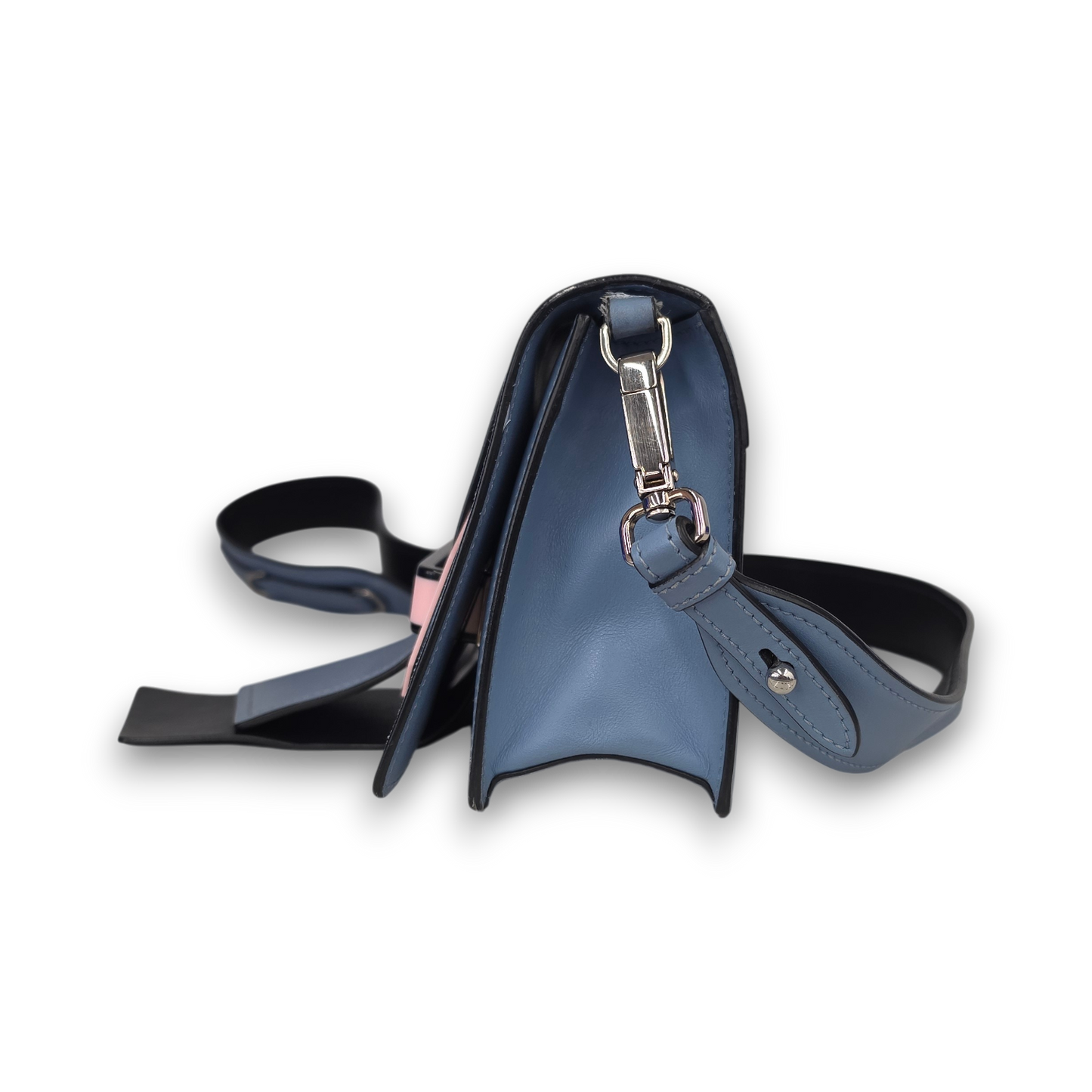 Prada Shoulder Bag 1BD067 Rank (B) Sky Blue Stain 25